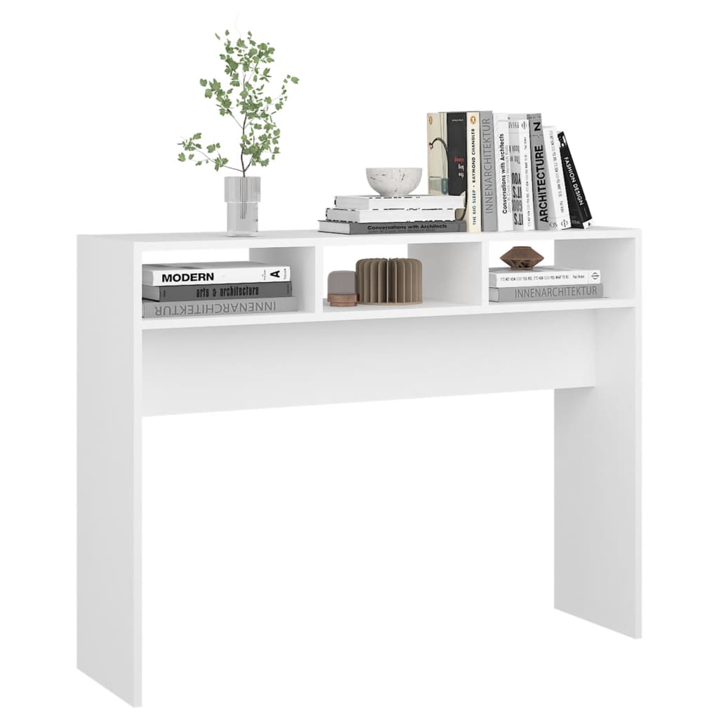 Galleria Design Console Table White 105x30x80 cm Engineered Wood