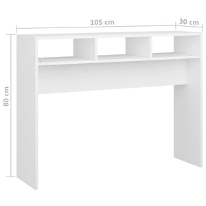 Galleria Design Console Table White 105x30x80 cm Engineered Wood