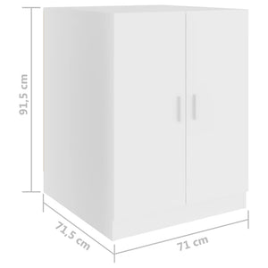 Galleria Design Washing Machine Cabinet White 71x71.5x91.5 cm