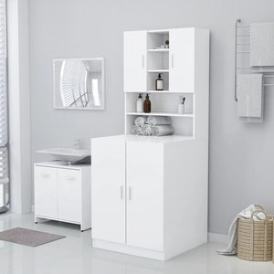 Galleria Design Washing Machine Cabinet White 71x71.5x91.5 cm