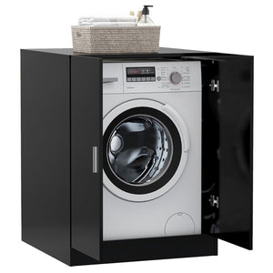 Galleria Design Washing Machine Cabinet Black 71x71.5x91.5 cm