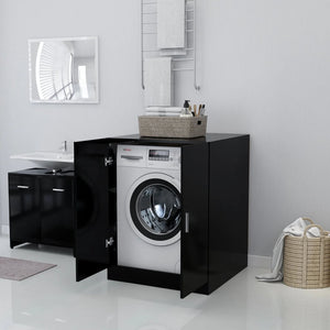 Galleria Design Washing Machine Cabinet Black 71x71.5x91.5 cm