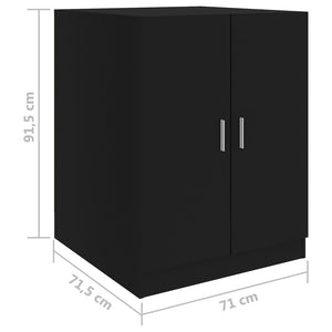 Galleria Design Washing Machine Cabinet Black 71x71.5x91.5 cm