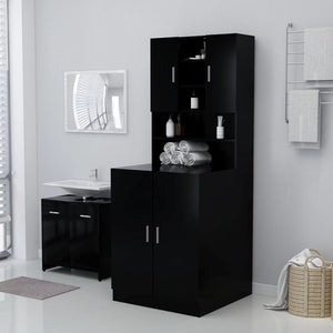 Galleria Design Washing Machine Cabinet Black 71x71.5x91.5 cm