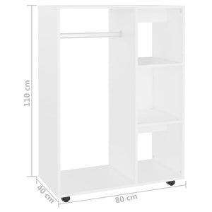 Galleria Design Wardrobe White 80x40x110 cm Engineered Wood