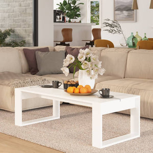 Galleria Design Coffee Table White 110x50x35 cm Engineered Wood