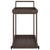 Galleria Design Bar Cart Brown 100x45x83 cm Poly Rattan