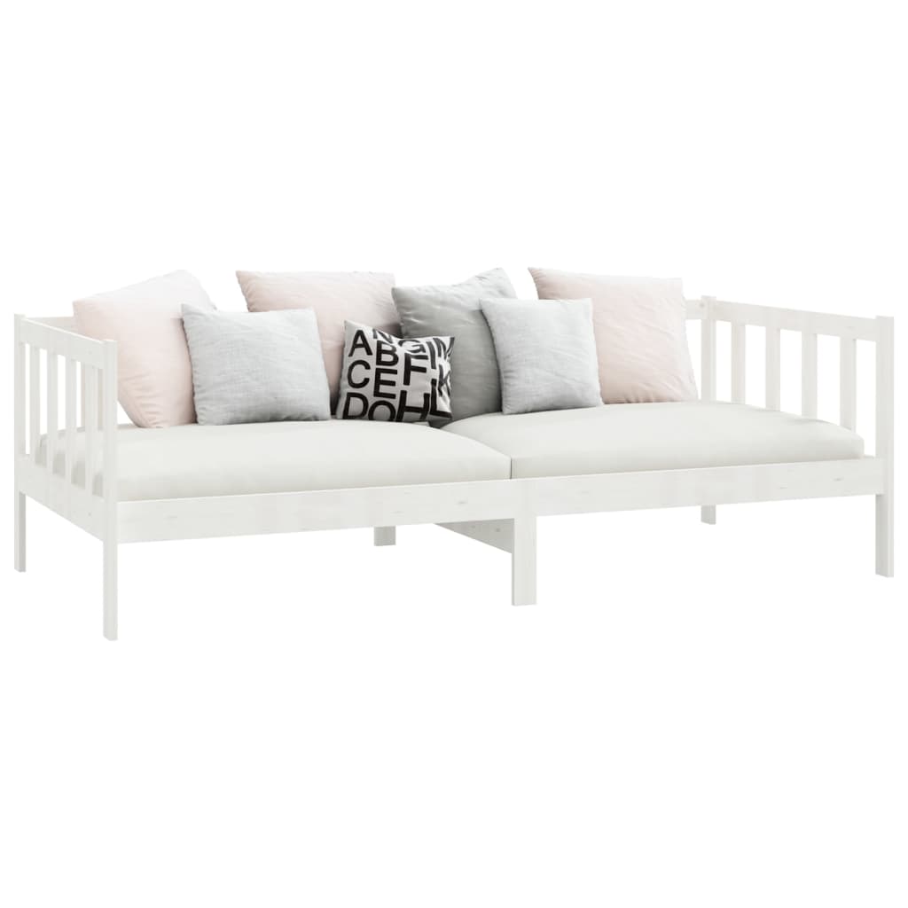 Galleria Design Day Bed White Solid Pinewood 90x200 cm