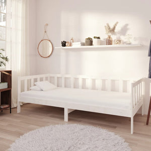 Galleria Design Day Bed White Solid Pinewood 90x200 cm