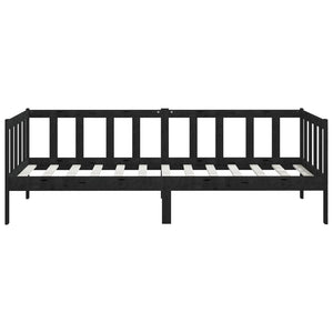 Galleria Design Day Bed without Mattress Black Solid Wood Pine 90x200 cm