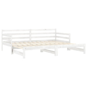 Galleria Design Pull-out Day Bed without Mattress White 2x(90x200) cm