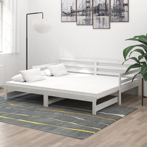 Galleria Design Pull-out Day Bed without Mattress White 2x(90x200) cm