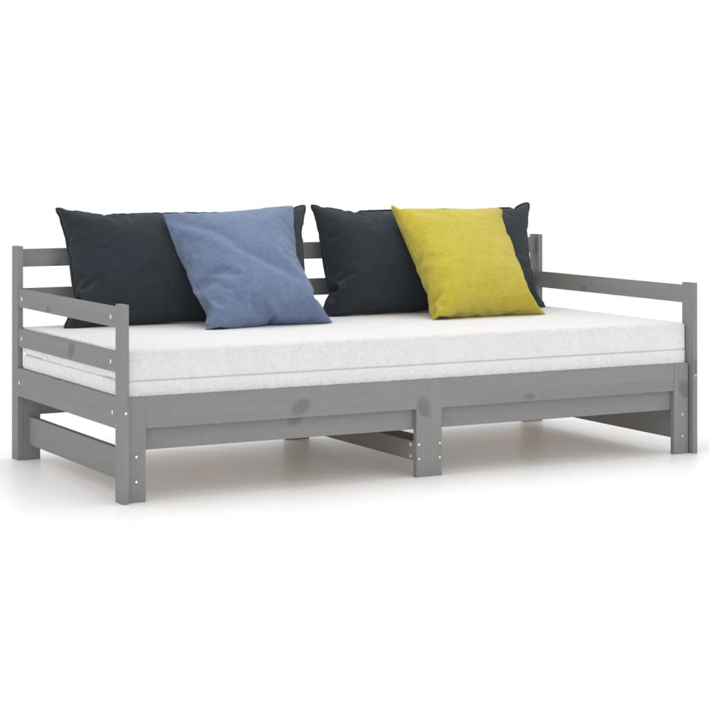 Galleria Design Pull-out Day Bed without Mattress Grey 2x(90x200) cm