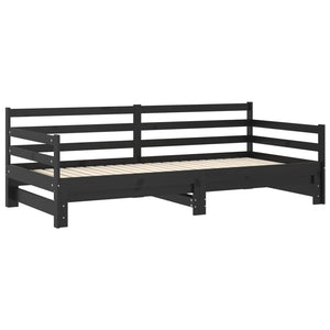 Galleria Design Pull-out Day Bed without Mattress Black 2x(90x200) cm