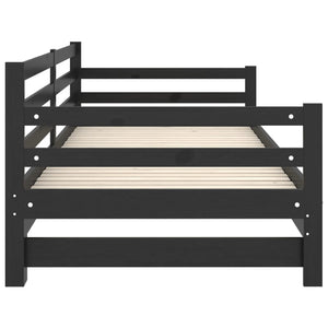 Galleria Design Pull-out Day Bed without Mattress Black 2x(90x200) cm