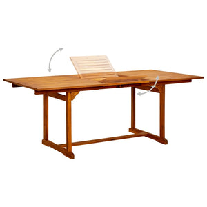 Galleria Design Garden Dining Table (150-200)x100x75 cm Solid Acacia Wood