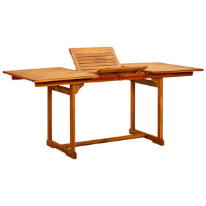 Galleria Design Garden Dining Table (120-170)x80x75 cm Solid Acacia Wood