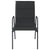 Galleria Design Garden Chairs 2 pcs Steel and Textilene Black