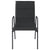 Galleria Design Garden Chairs 4 pcs Steel and Textilene Black