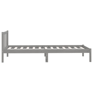 Galleria Design 810069 Galleria Design Bed Frame without Mattress Grey Solid Wood 90x200 cm