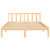 Galleria Design 810077 Galleria Design Bed Frame without Mattress Solid Wood 120x200 cm