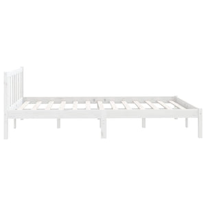 Galleria Design 810078 Galleria Design Bed Frame without Mattress White Solid Wood 120x200 cm