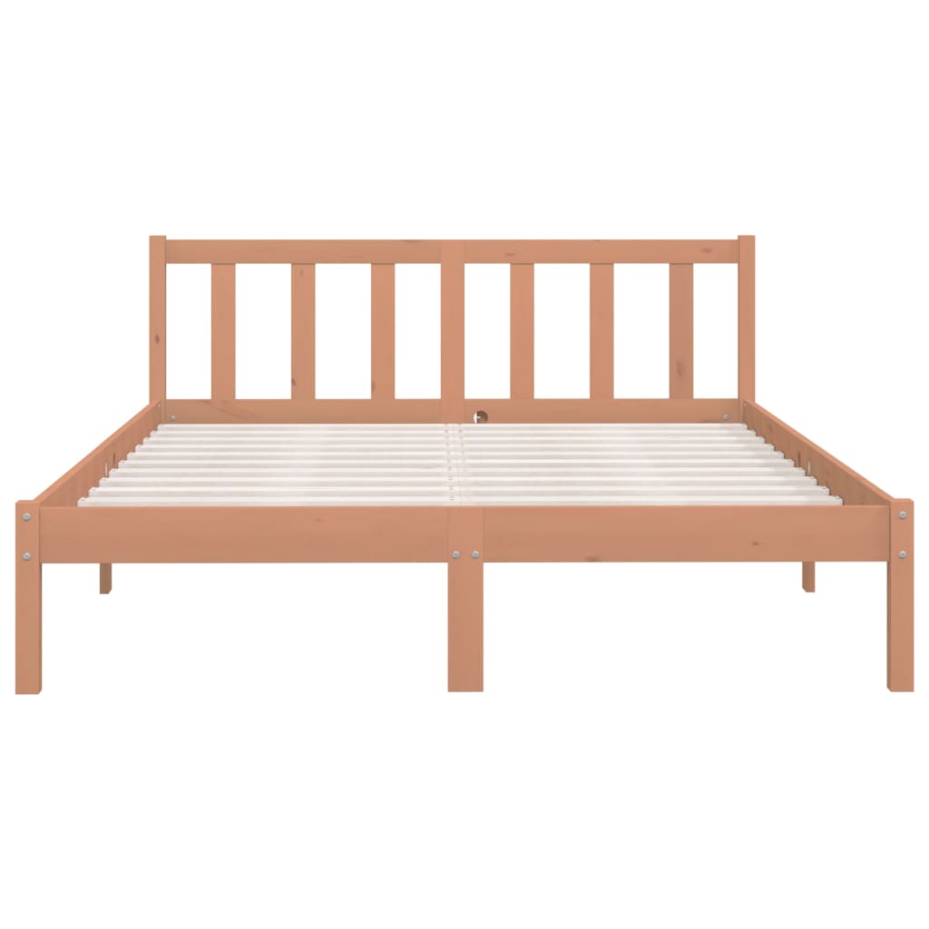 Galleria Design 810080 Galleria Design Bed Frame without Mattress Honey Brown Solid Wood 120x200 cm