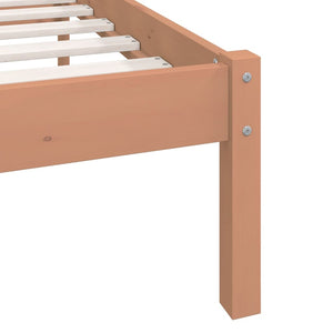 Galleria Design 810080 Galleria Design Bed Frame without Mattress Honey Brown Solid Wood 120x200 cm