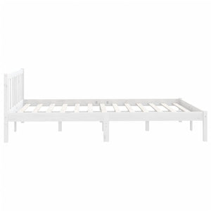 Galleria Design 810083 Galleria Design Bed Frame without Mattress White Solid Wood 140x200 cm