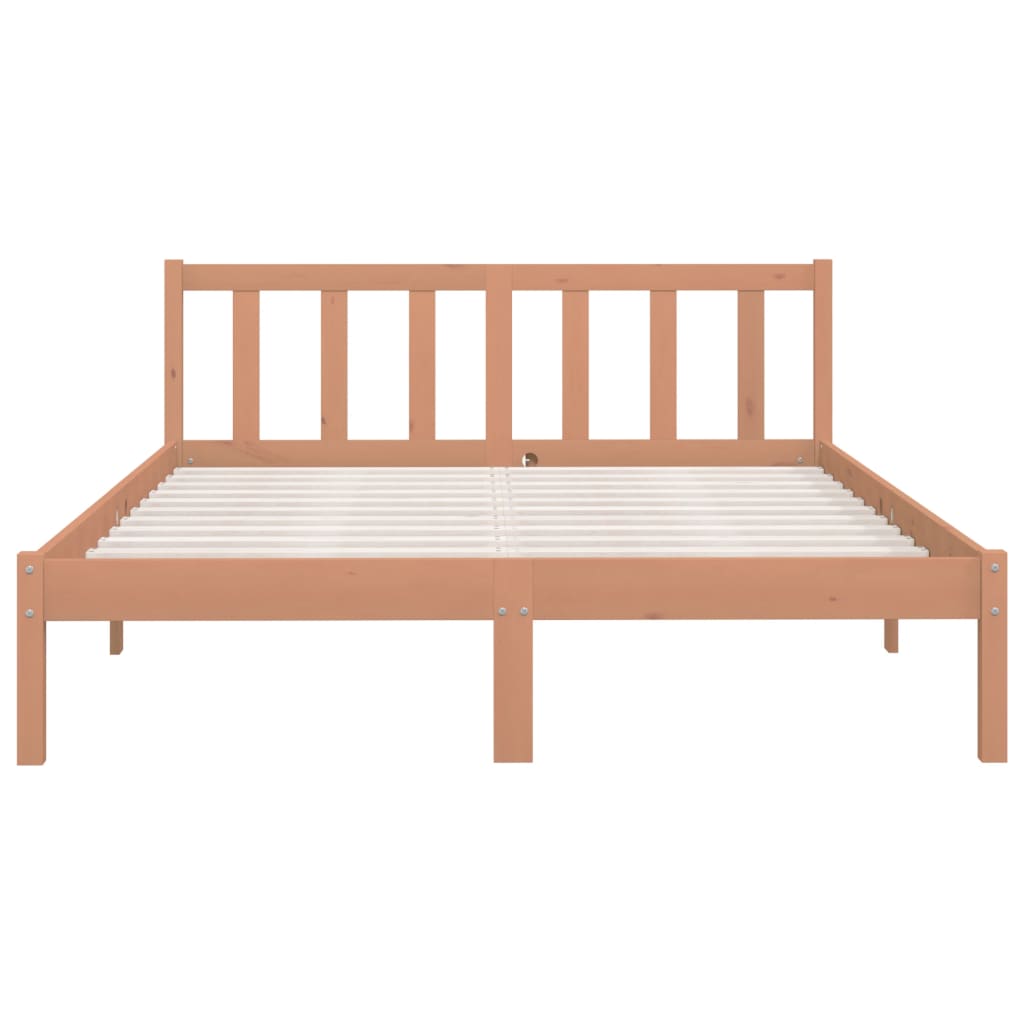 Galleria Design 810085 Galleria Design Bed Frame without Mattress Honey Brown Solid Wood 140x200 cm