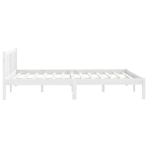 Galleria Design 810093 Galleria Design Bed Frame without Mattress White Solid Wood 160x200 cm