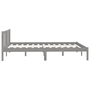 Galleria Design 810094 Galleria Design Bed Frame without Mattress Grey Solid Wood 160x200 cm