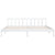 Galleria Design 810103 Galleria Design Bed Frame without Mattress White Solid Wood 200x200 cm