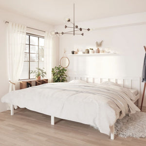 Galleria Design 810103 Galleria Design Bed Frame without Mattress White Solid Wood 200x200 cm