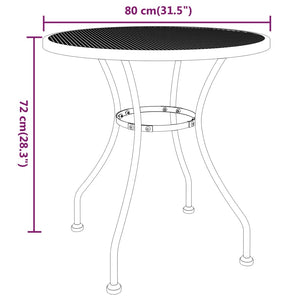 Galleria Design Garden Table Ø80x72 cm Expanded Metal Mesh Anthracite