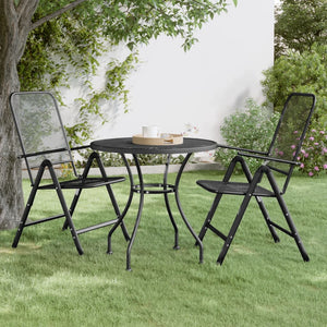 Galleria Design Garden Table Ø80x72 cm Expanded Metal Mesh Anthracite