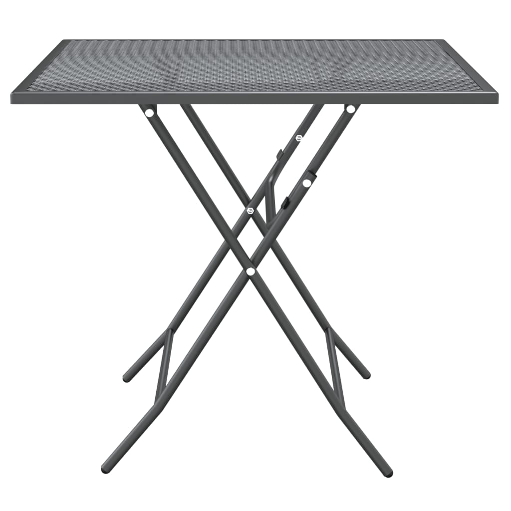 Galleria Design Garden Table 80x80x72 cm Expanded Metal Mesh Anthracite