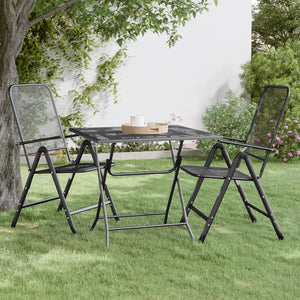 Galleria Design Garden Table 80x80x72 cm Expanded Metal Mesh Anthracite