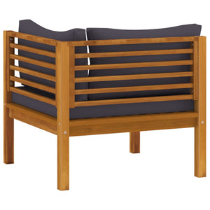 Galleria Design 4 Piece Garden Lounge Set with Cushion Solid Acacia Wood