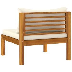 Galleria Design 4 Piece Garden Lounge Set with Cream Cushion Solid Acacia Wood