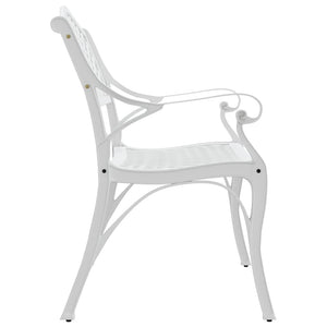 Galleria Design Garden Bench 102 cm Cast Aluminium White