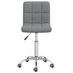 Galleria Design Swivel Dining Chair Light Grey Fabric