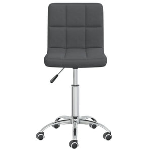 Galleria Design Swivel Dining Chair Dark Grey Fabric