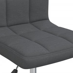 Galleria Design Swivel Dining Chair Dark Grey Fabric