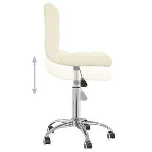 Galleria Design Swivel Dining Chair Cream Fabric