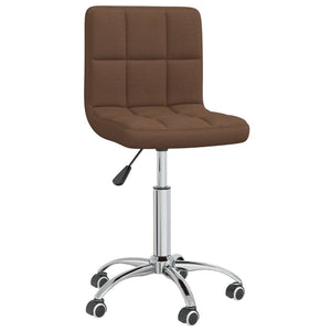 Galleria Design Swivel Dining Chair Brown Fabric