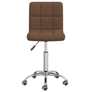 Galleria Design Swivel Dining Chair Brown Fabric