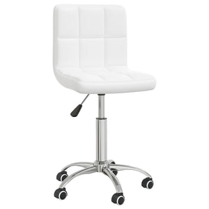 Galleria Design Swivel Dining Chair White Faux Leather