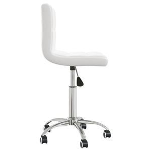 Galleria Design Swivel Dining Chair White Faux Leather