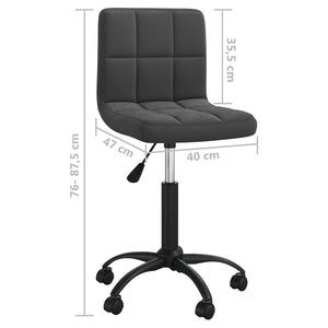 Galleria Design Swivel Dining Chair Black Velvet